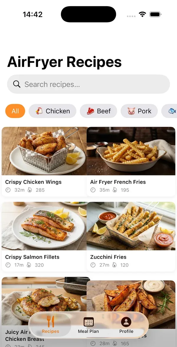 Air Fryer Recipes & Meal Plans screenshot