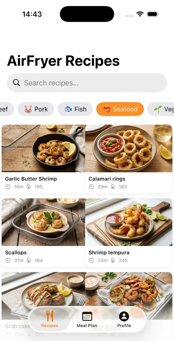 Air Fryer Recipes & Meal Plans screenshot