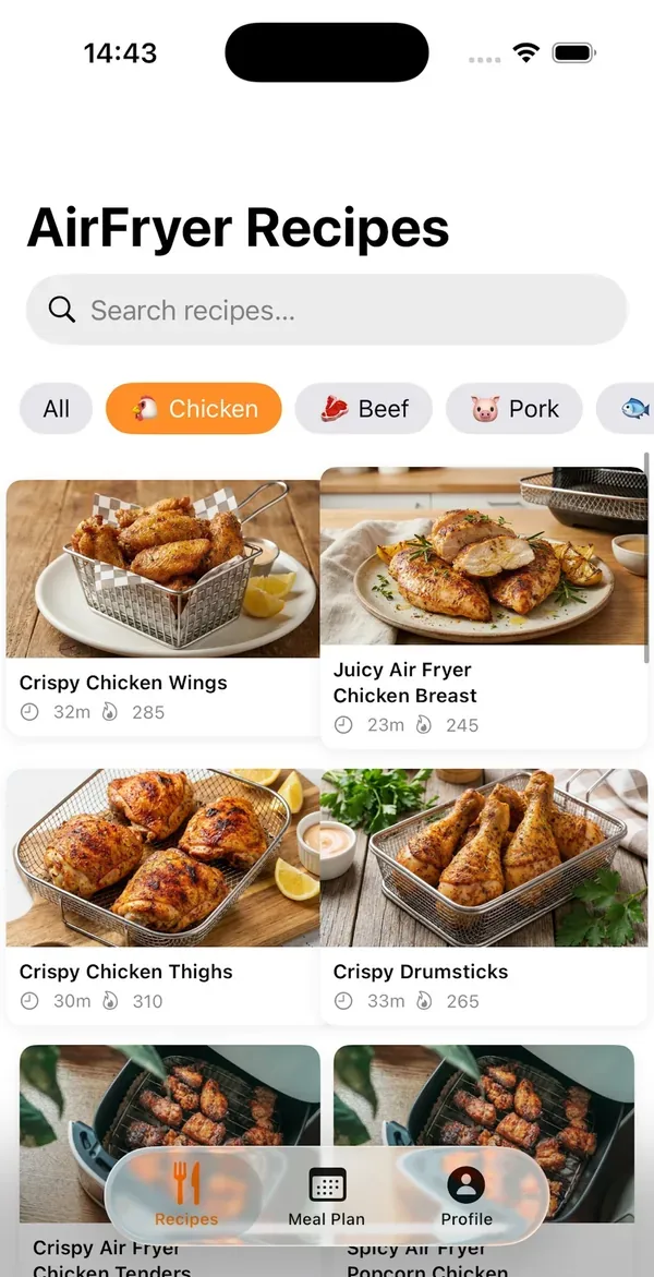 Air Fryer Recipes & Meal Plans screenshot