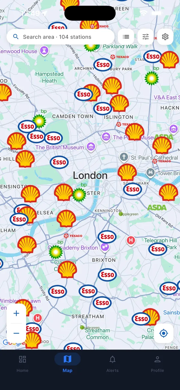 Fuel Price: UK Petrol Map screenshot