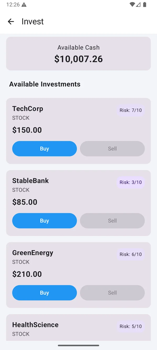 Smart Invest screenshot
