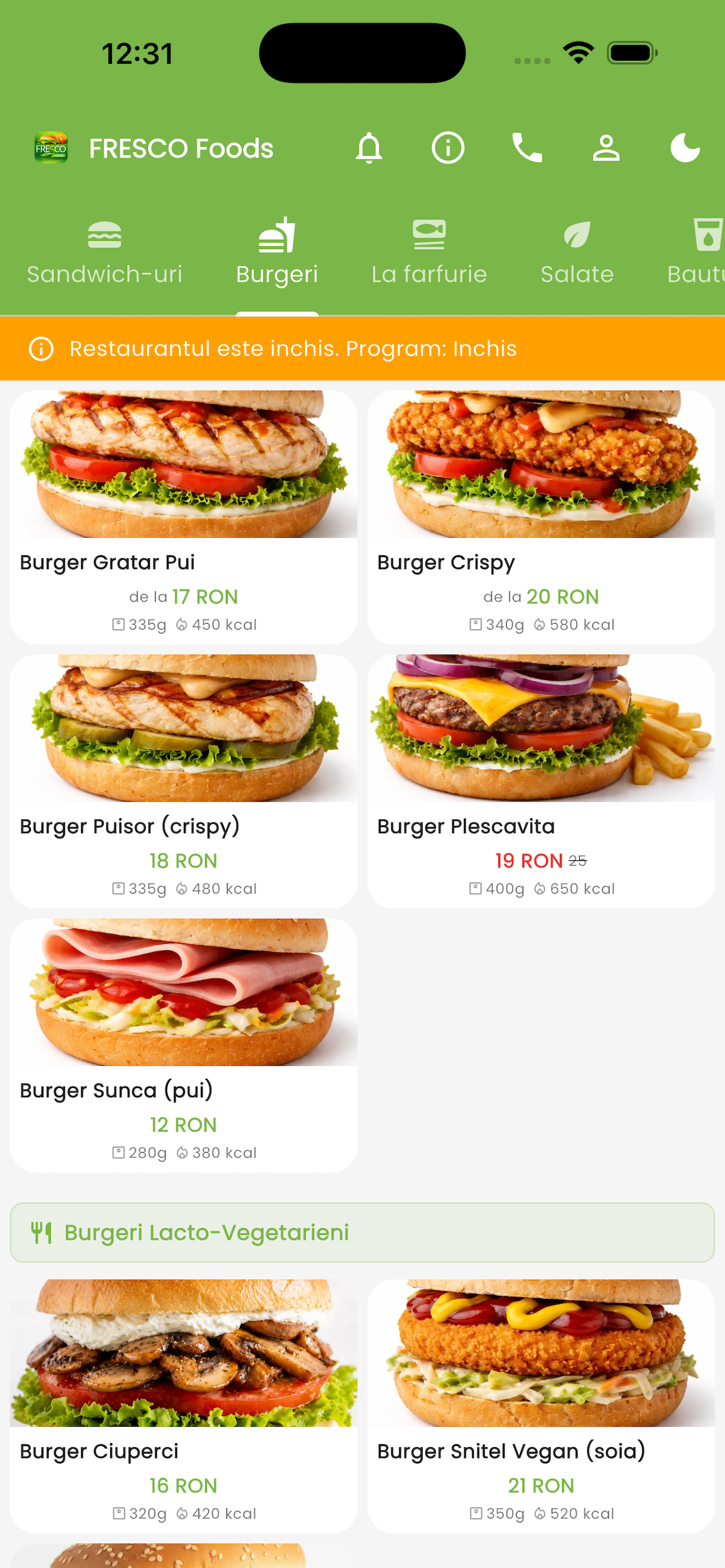 Fresco Foods detalii